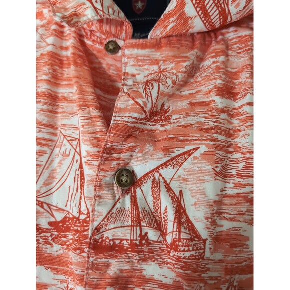 SADDLEBRED Nautical Print Multicolor Men's Button Up Shirt Size Medium - Picture 5 of 11
